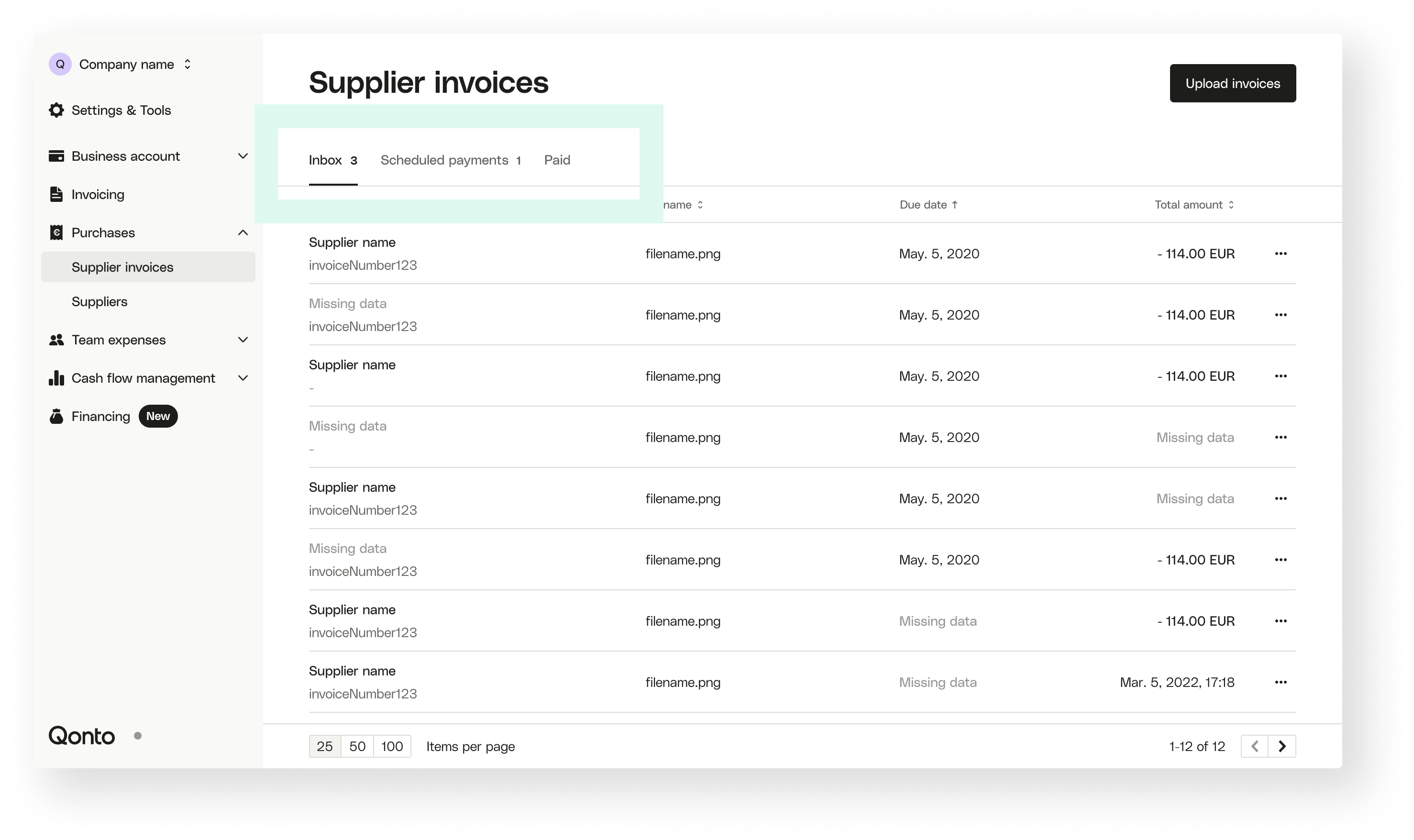 Tab-based solution