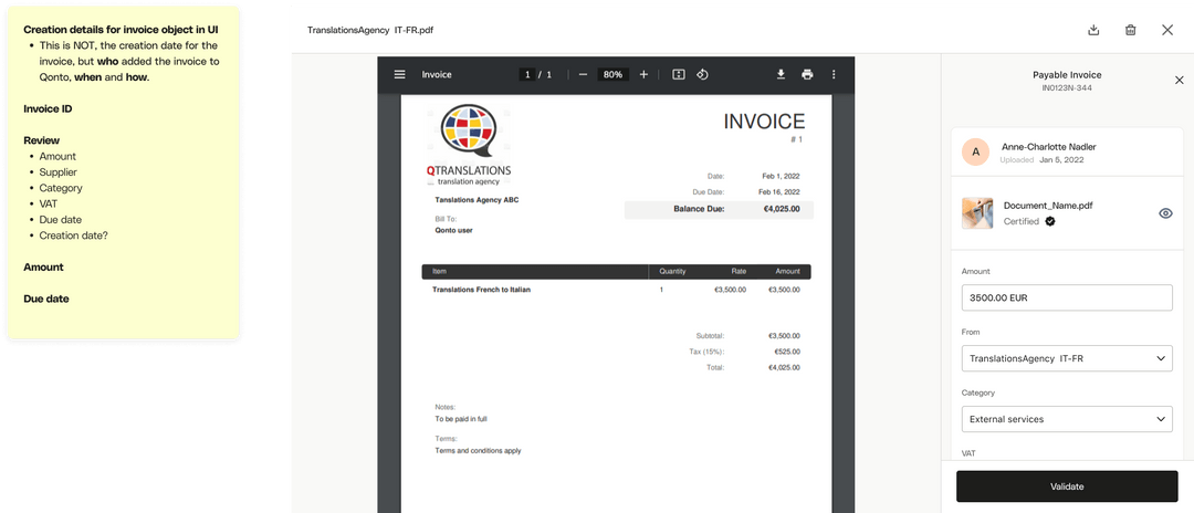 Wireframes sidepanel